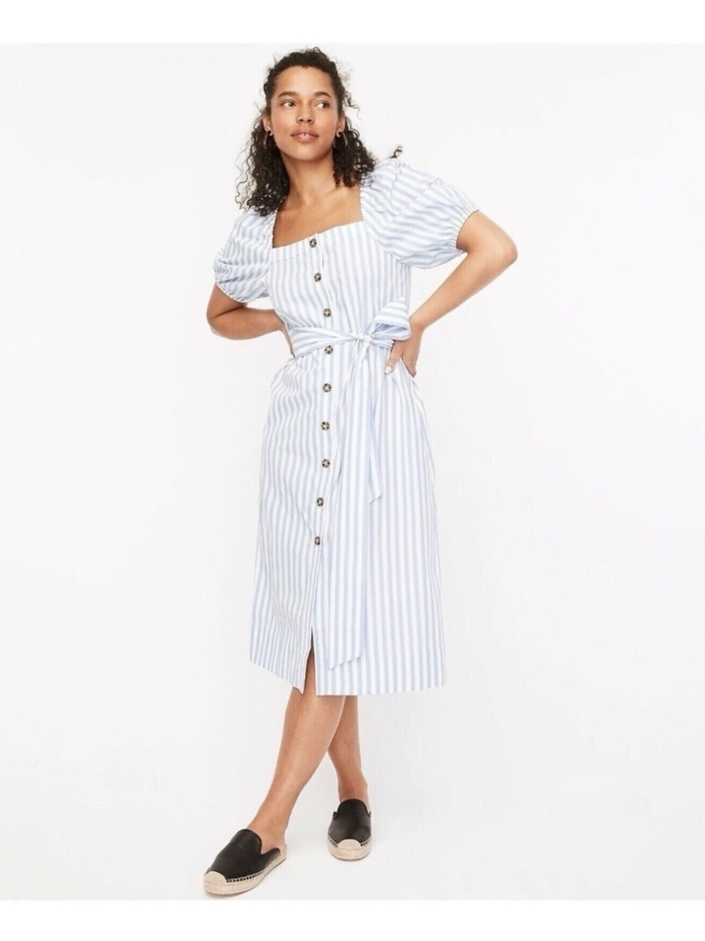 J. Crew Cottage Stripe Midi
Dress AZ810